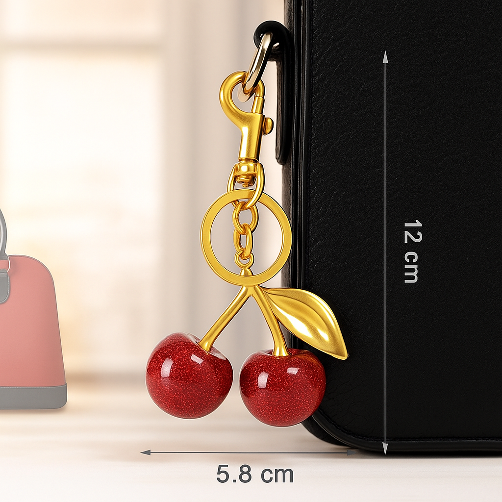 Llavero con cerezas
