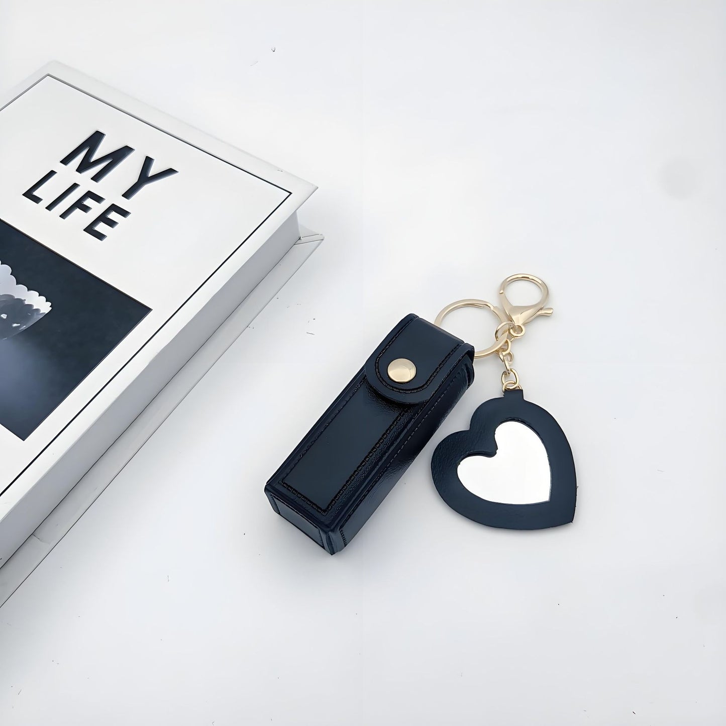 Charm con porta-pintalabios con espejo
