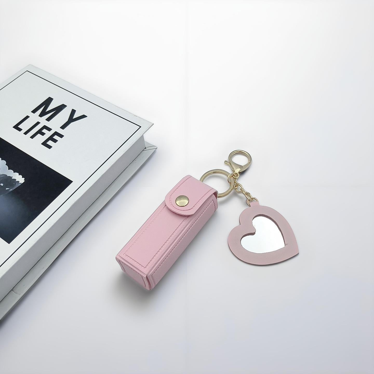 Charm con porta-pintalabios con espejo